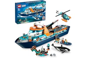 レゴ(LEGO) シティ 北極探検船 おもちゃ 玩具 誕生日 プレゼント ブロック 男の子 女の子 子供 7歳 8歳 9歳 小学生 街づくり 乗り物 車 ミニカー 60368