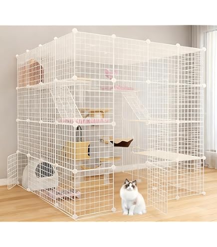 Amazon.co.jp: BMFF 猫ケージ キャットケージ 猫ケージ 超大型 猫