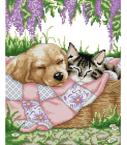 Amazon | 動物の犬 刺繍キット クロスステッチ ギフト 11CT,匹の