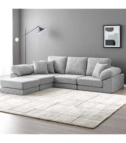 【リサイクルサービス八光　田上店　配達・設置OK】 カウチソファ 3人掛け ロータイプ 左右対応オットマン 専用クッション5個付き ロータイプの3人掛けカウチソファ 左右対応オットマン 専用クッション5