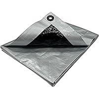 【Amazon.co.jp限定】 ユタカメイク(Yutaka Make) #2500 シルバー/ブラックシート 1.8ｍ×2.7ｍ リバーシブルタイプ 作業用防水シート
