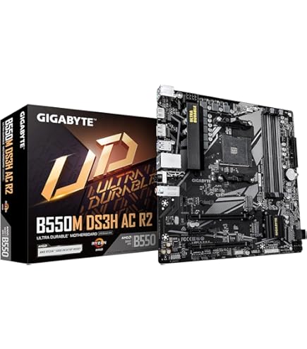 Gigabyte B550M K Motherboard - Supports AMD Ryzen 5000