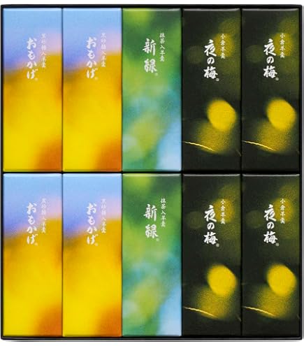 Amazon | とらや 夏小形羊羹・水羊羹詰合せ D (夜の梅 おもかげ 新緑
