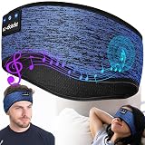 LC-dolida オーバーヘッドホン ヘッドバンドヘッドホン 睡眠用 ヘッドバンド Bluetooth5.4 ヘッドフォン スリープ ワイヤレス イヤホン スポーツ 柔らかい 吸汗速乾性 HiFiサウンド 防音イヤーマフ iPhone&Android対応 技術適合証明済 寝ホン ヘアバンド メンズ レディース 女の子 男の子に対応 ライトブルー