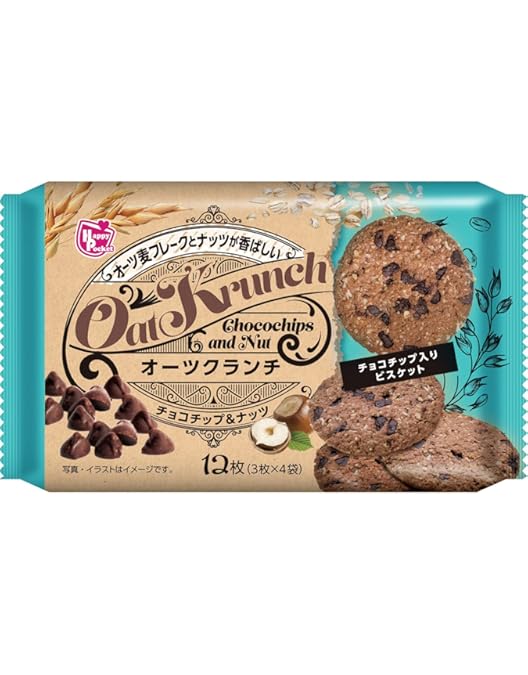 Amazon.co.jp: オーツ麦のクッキーチョコチップ 11枚×12個 : 食品