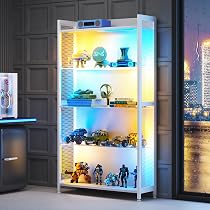 AODK フィギュア棚 コレクション棚 ガラス製 4段 LEDライト付き 81fY6prFoqL._AC_UL210_SR210,