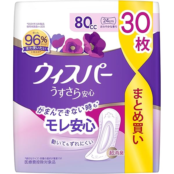 Amazon | P&G ウィスパー うすさら安心 多いときでも安心用 120cc 16枚