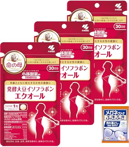 Amazon | 小林製薬 発酵大豆イソフラボン エクオール 30粒×8個セット