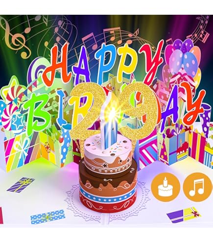 Amazon | 29歳の誕生日カード 男女兼用 - スタイリッシュでエレガント