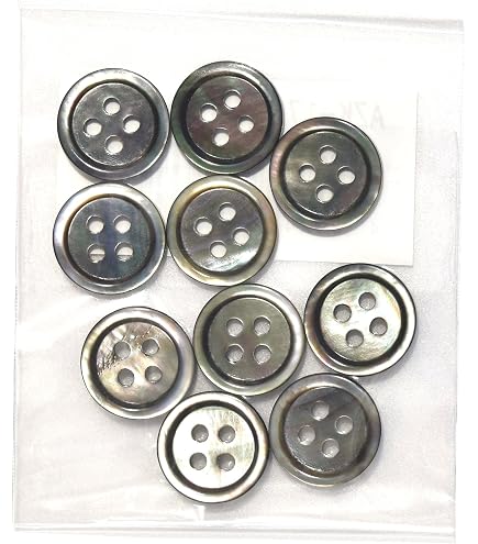Amazon | Shell Button(貝ボタン・黒蝶貝) SB26 1個入 9mm 黒蝶
