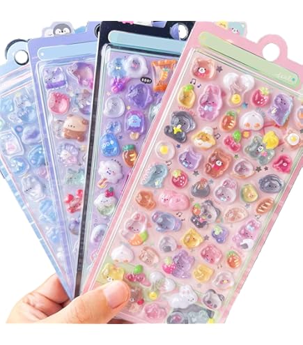ぷっくりシール3枚セット ぷっくりシール3枚セット