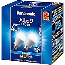 Amazon | パナソニック LED電球 口金直径26mm 電球60W形相当 昼光色