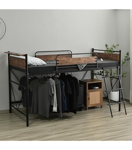 Amazon｜STPZHXC ロフトベッド パイプベッド シングル 耐荷重150kg 高