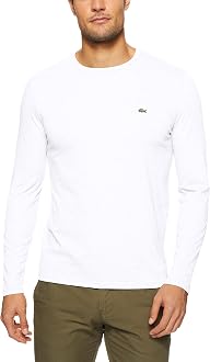 Lacoste Men's BASIC CREW NECK LS PIMA 