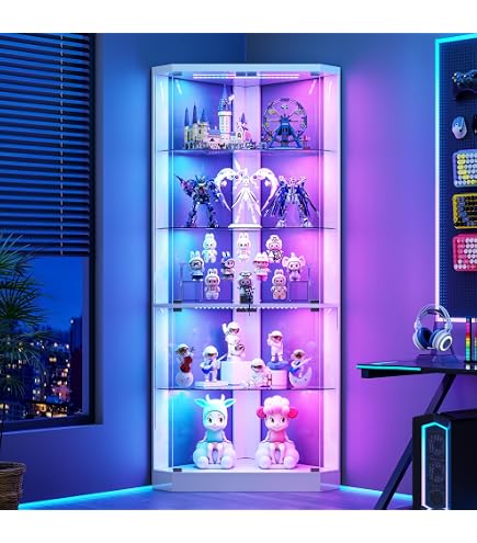 Amazon.co.jp: OSJ ガラスディスプレイキャビネット ガラスケース 大型 