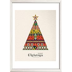 Amazon Co Jp Gawz Japan ポスター スカンジナビア クリスマス 新年 賑やかなクリスマスツリー 北欧風パッチワークデザイン フレームなし 光沢用紙210 297mm モミの木 壁飾り 巣ごもり生活 おうち時間 部屋模様替え 写真画質 ホーム キッチン