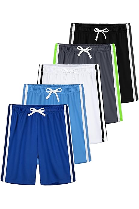Boys Shorts Men's Running Shorts Quick Dry Athletic Workout Gym