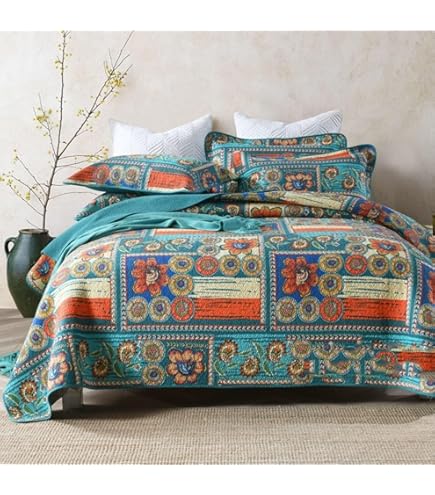 Amazon｜ベッドカバー マルチ カバー ク風北欧 寝具カバー 3点セット