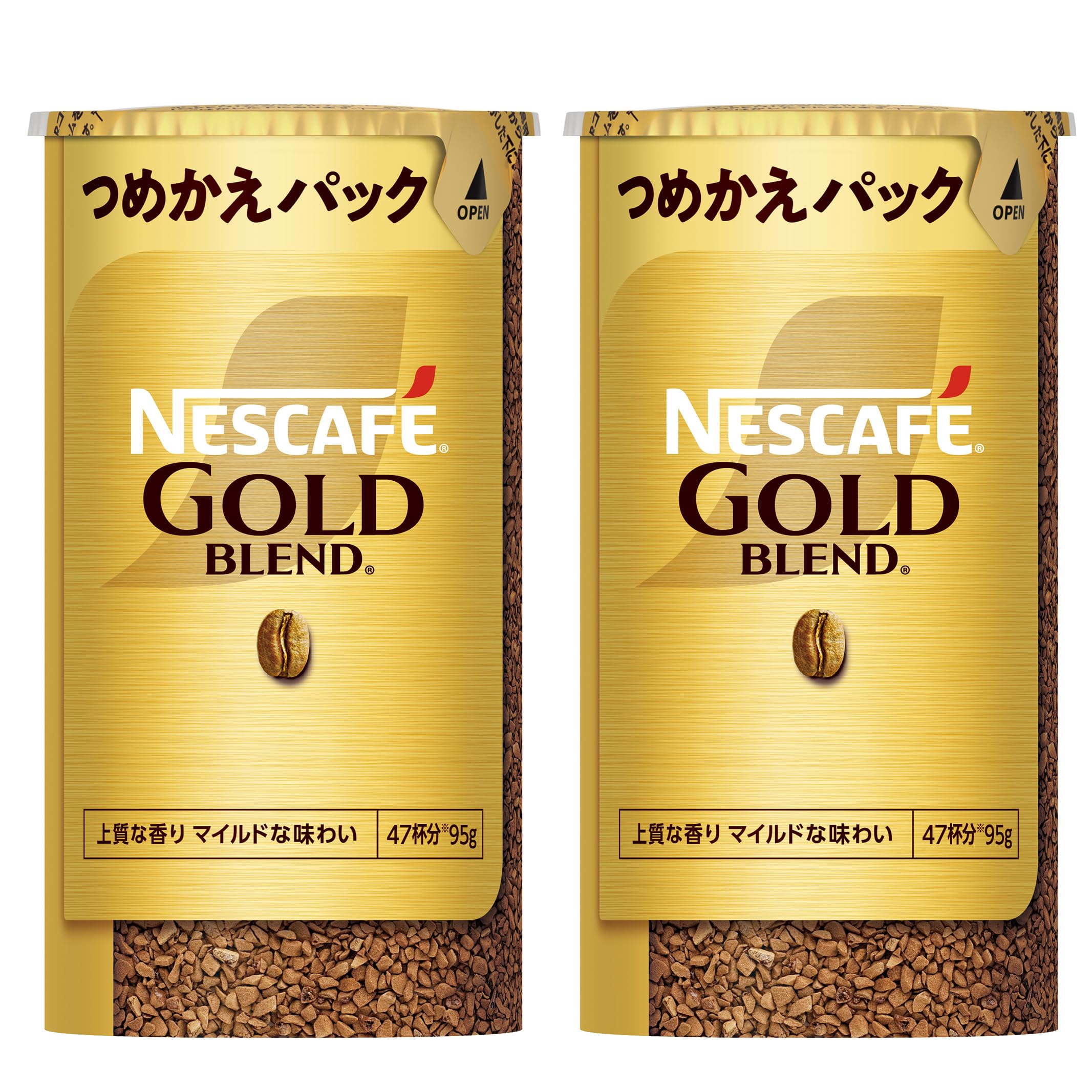 ネスカフェ ゴールドブレンド エコ&システムパック 95g×2本 | コーヒー,インスタント,ブラックコーヒー,無糖,詰め替え用