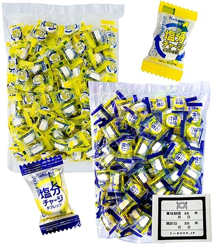 Amazon.co.jp: カバヤ 塩分チャージタブレッツ塩レモン 81g×6入 : 食品