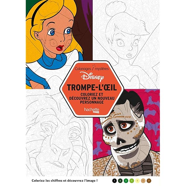 Coloriages Mysteres Disney Trompe L Oeil Coloriez Et Decouvrez Un Nouveau Personnage Heroes French Edition 9782016275443 Amazon Com Au Books