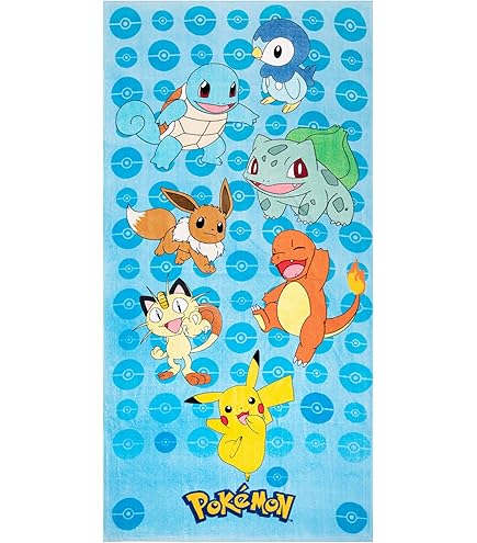 Amazon.co.jp: Northwest ポケモン ピカチュウ ビーチタオル 27インチ