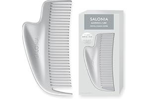 SALONIA サロニア グロッシーケア メタルカッサ コーム ヘアコーム ヘアブラシ 前髪 美髪 ギフト シルバー