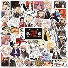 Amazon Co Jp 東京リベンジャーズ ステッカー 50枚セット 防水シール 可愛い 漫画 キャラクター 東京卍會 佐野万次郎 龍宮寺堅 三ツ谷隆 場地圭介 松野 千冬 羽宮 一虎 花垣武道 人気アニメ 萌えグッズ 自転車 ヘルメット パソコン ギター 携帯 ノート 文房具 手帳テープ