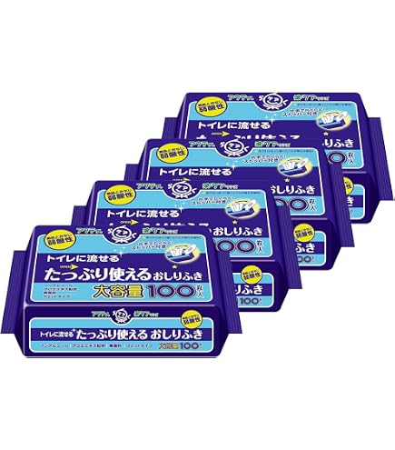 Amazon.co.jp: アテント流せるおしりふき無香料72枚 72枚【12個セット 