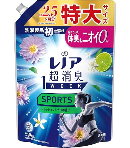 Amazon | レノア 超消臭+ 抗菌ビーズ スポーツ クールリフレッシュ