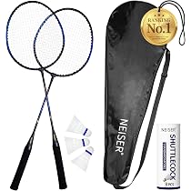 Amazon | 【日本企画】NEISER バドミントンラケット 2本セット 初心者