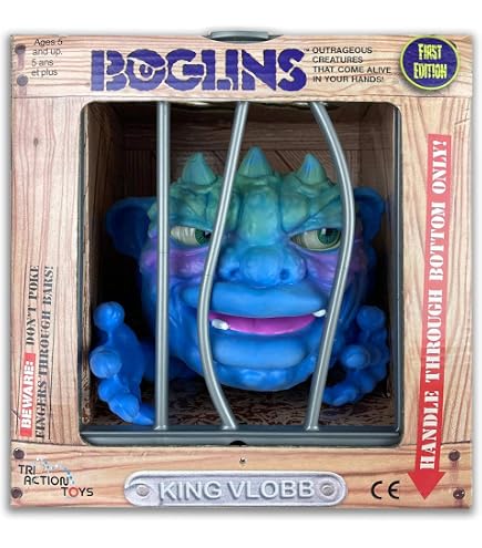 TriAction Toys Boglins - King Drool Foam Monster Puppet, 8-Inch