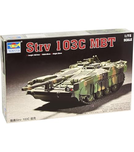Amazon.co.jp: トランペッター 1/35 スウェーデン陸軍 strv 103C 主力