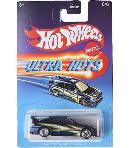 Amazon | Hot Wheels Honda Series, Blue Honda Civic SI 4/8