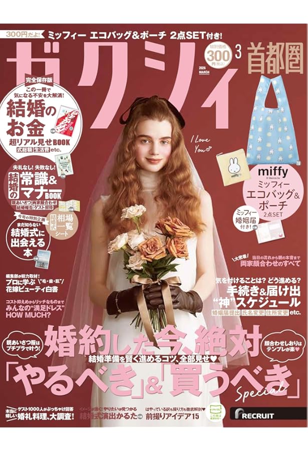 ゼクシィ関西 2026年 3月号 特別付録 【ミッフィー】エコバッグ