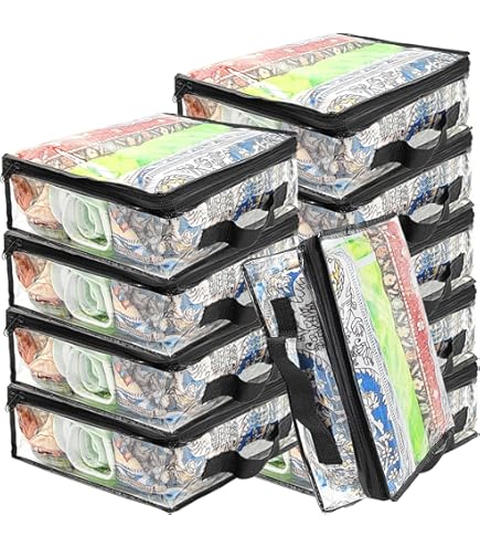 Amazon.co.jp: Hillban 大型クリアトラベルパッキングキューブ 6個 3