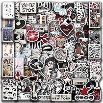 thumbnail image 2 of 61 PCS Vintage Black And White Y2K Aesthetic Stickers - Waterproof Vinyl For Water Bottles & Laptops 2 of 12