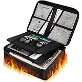 SOTOHE 耐火バッグ 耐火温度1200℃ 耐火収納ケース パスワードロック 耐水 小型 大容量 貴重品入れ 防火バック 24ヶ月保証