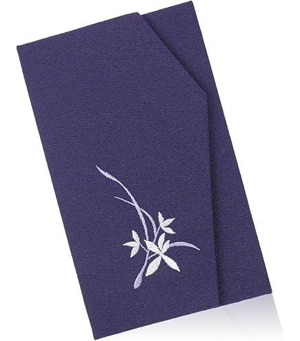 Amazon.co.jp: 綸子刺繍ふくさ2枚セット 日本製 金封袱紗慶弔セット