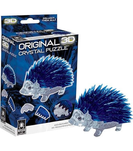 Amazon | BePuzzled、ハリネズミ(ブラウン)オリジナル3Dクリスタル