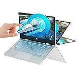 2 in 1ノートパソコン 【Win 11搭載/MS Office 2019】 11.6インチ1920*1080 N6000（1.1-2.6GHz） FHD IPS液晶 指紋認証 DDR4 16G/512GB SSD カメラ付き Type-C(フル機