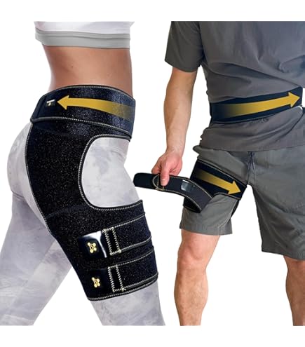 Amazon | AANBOANY ヒップブレース 太もも着圧スリーブ 男性&女性用