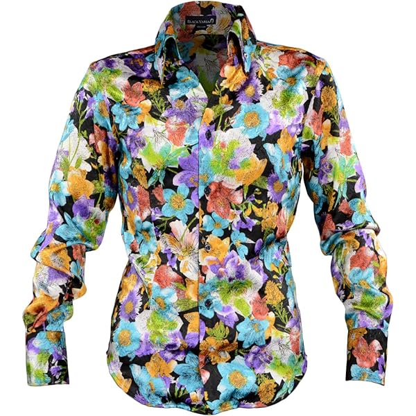 Amazon.co.jp: [ブラックバリア] サテンシャツ ドレスシャツ