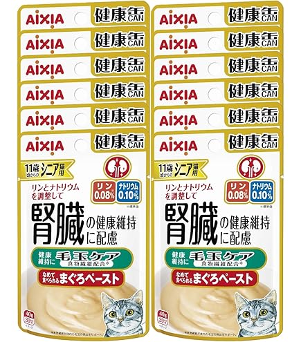 Amazon | アイシア 健康缶パウチ シニア猫用 腸内環境ケア 40g×12袋
