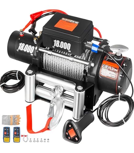 Amazon.co.jp: T-MAX 電動ウインチ 12V 6000LBS ATWPRO オフロード 4X4