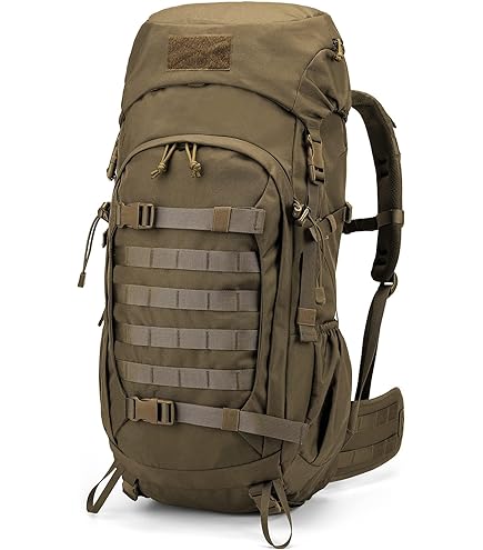 Amazon.co.jp: Mardingtop 50L ハイキングバックパック、レインカバー 