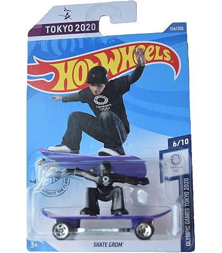 レア　Hot Wheels スケートボード 2023 Hot Wheels Tony Hawk SKATE GROM #42 pink;black stripes
