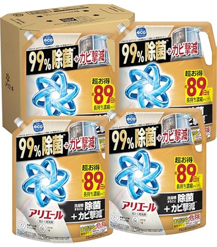 Amazon | 【P&G】アリエール 除菌プラス ジェル つめかえ 超特大サイズ