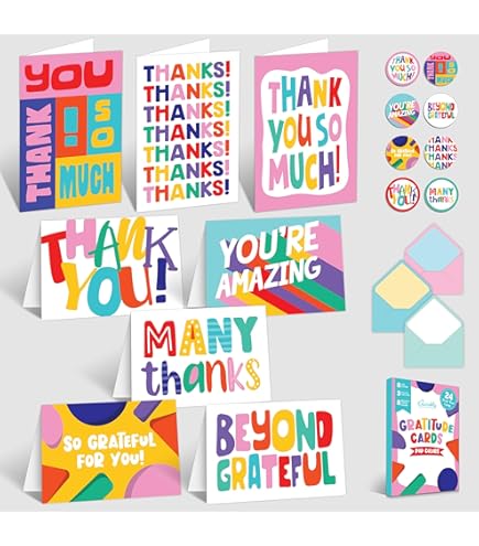Decorably 24 Pack 6X4In Employee Appreciation Cards With - View #4