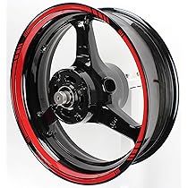 Amazon | AxxL バイク用 17インチ カスタム 極太 リムステッカー